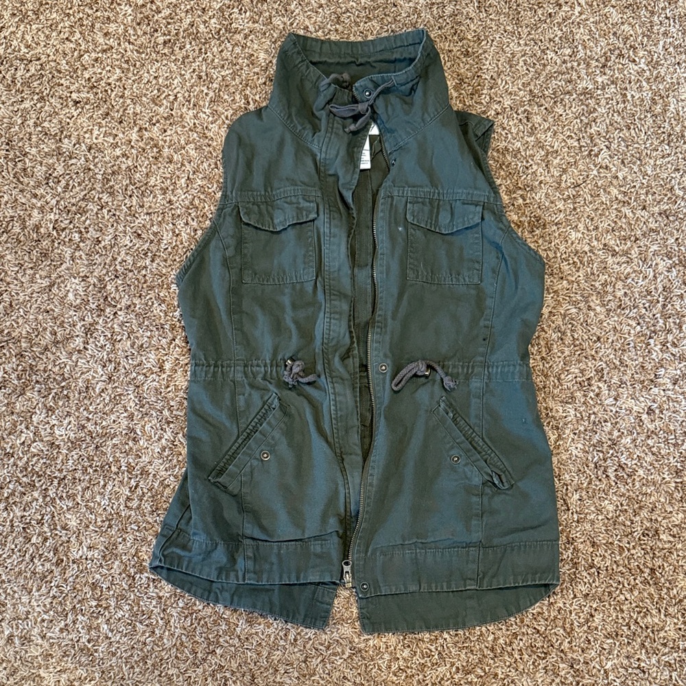 Sebby Olive Utility Vest